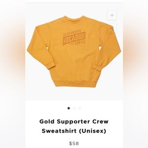 AOC NWT gold sweatshirt size M